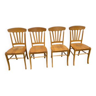 Set de 4 chaises contemporaines style bistrot