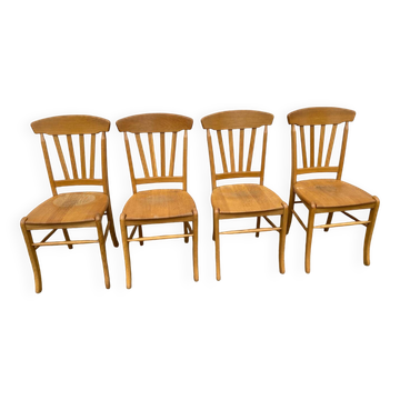 Set of 4 contemporary bistro style chairs
