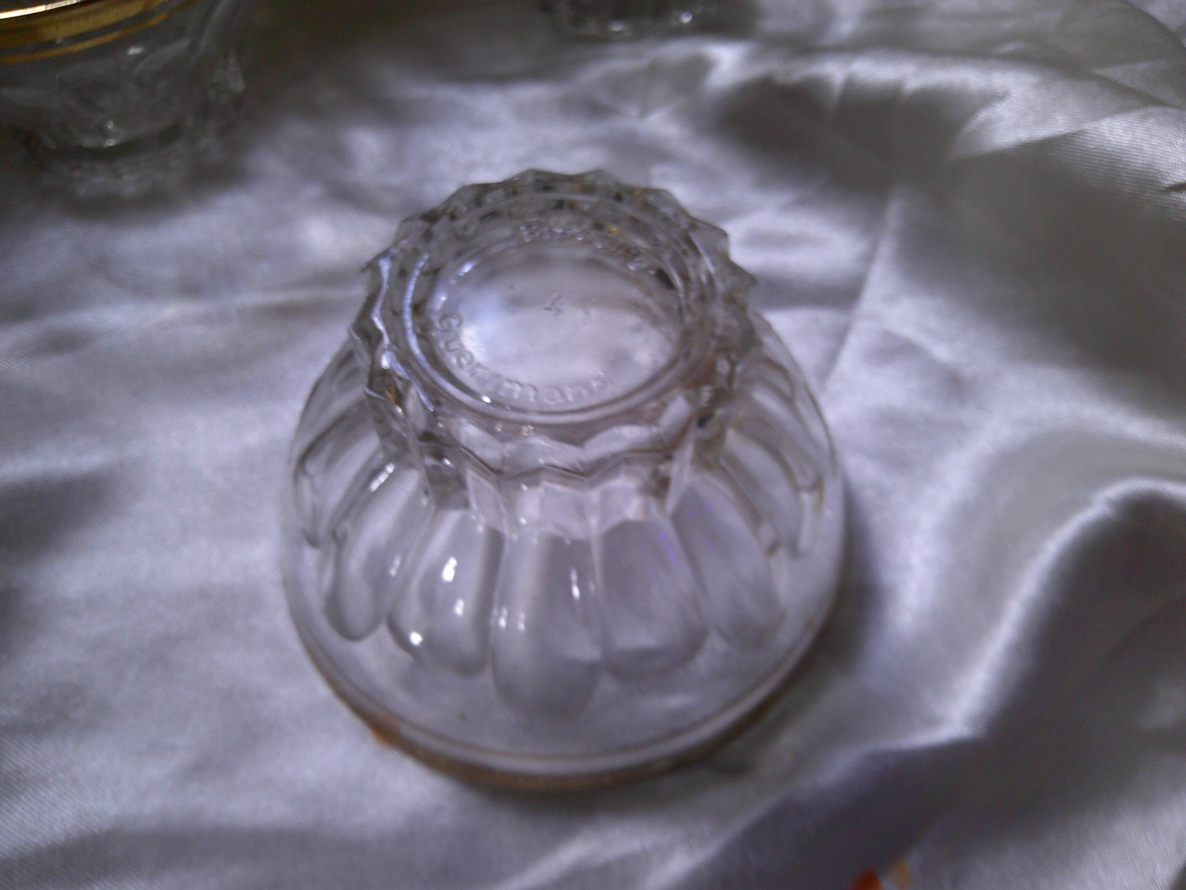 3 old champagne glasses