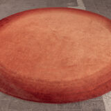 Round wool carpet, 1970s, Denmark