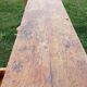 Old solid wood carpenter's workbench