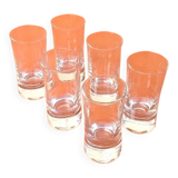 6 shot glasses classic tube glass / clear