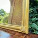 Louis XVI Style Rectangular Mirror In Wood And Golden Stucco