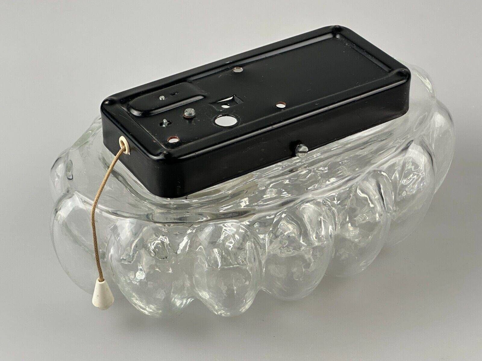 60s 70s wall lamp made of glass & metal bubble wall sconce space age design