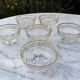 6 golden cut glasses from the 1930s