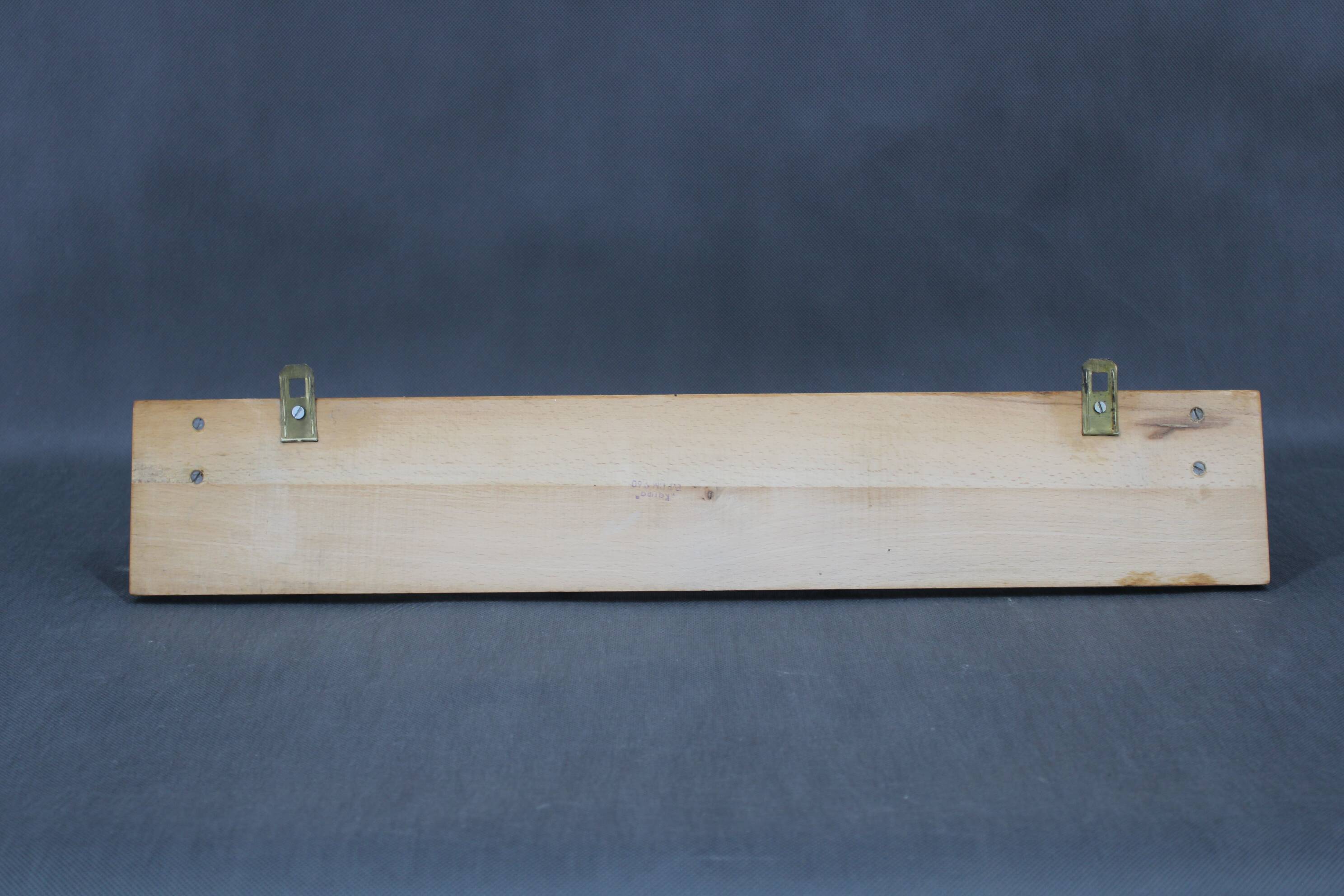 1960s Pair of Mid-century Wooden Wall Hangers, Czechoslovakia