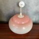 Old Opaline Pendant Light White & Pink 70s Vintage #B844