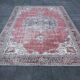 Vintage Persian Brick Red Rug, Hand Knotted Oriental Carpet, 209x325 Cm