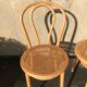 Pair of wooden chairs sews blonde