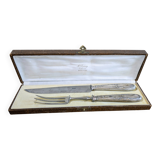 Auguste Leroy Pontoise leg of lamb service – solid silver Minerva