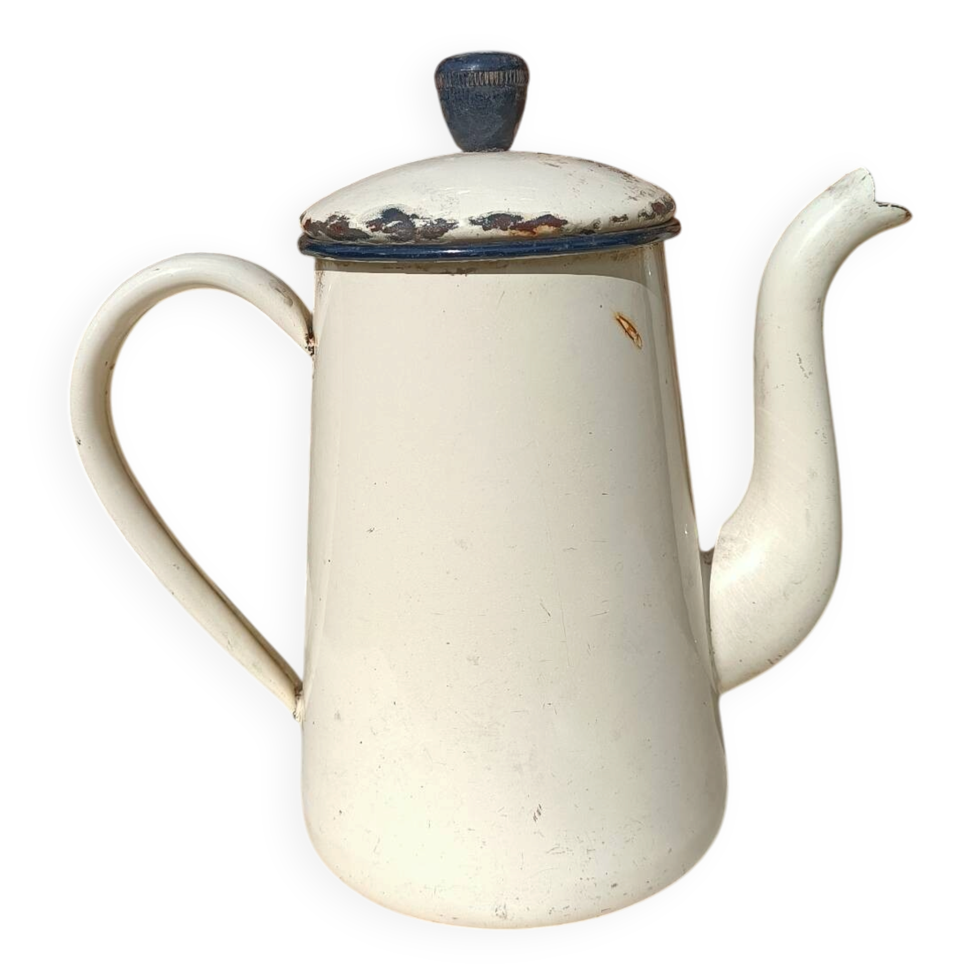 Small retro enamelled metal coffee pot 💐