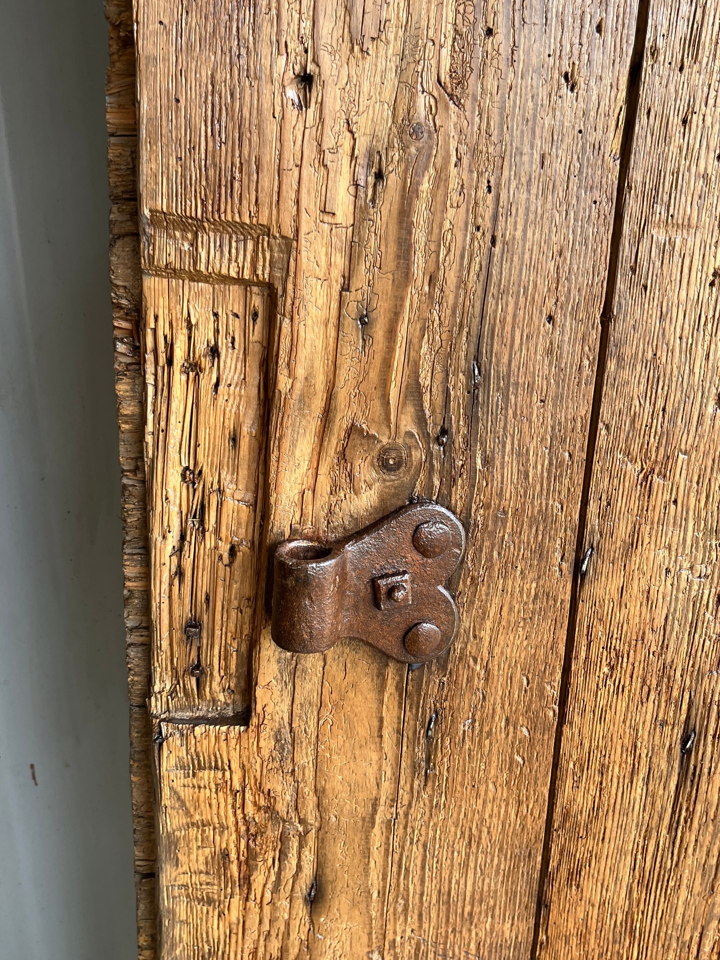 Old studded door