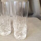 Suite de 6 verres a digestif en cristal taille