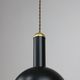 Vintage Black and Brass Pendant Lamp