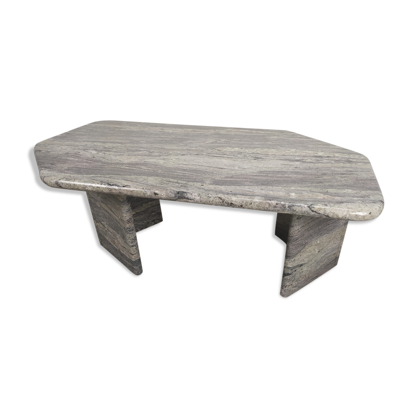 Marble grey granite low table