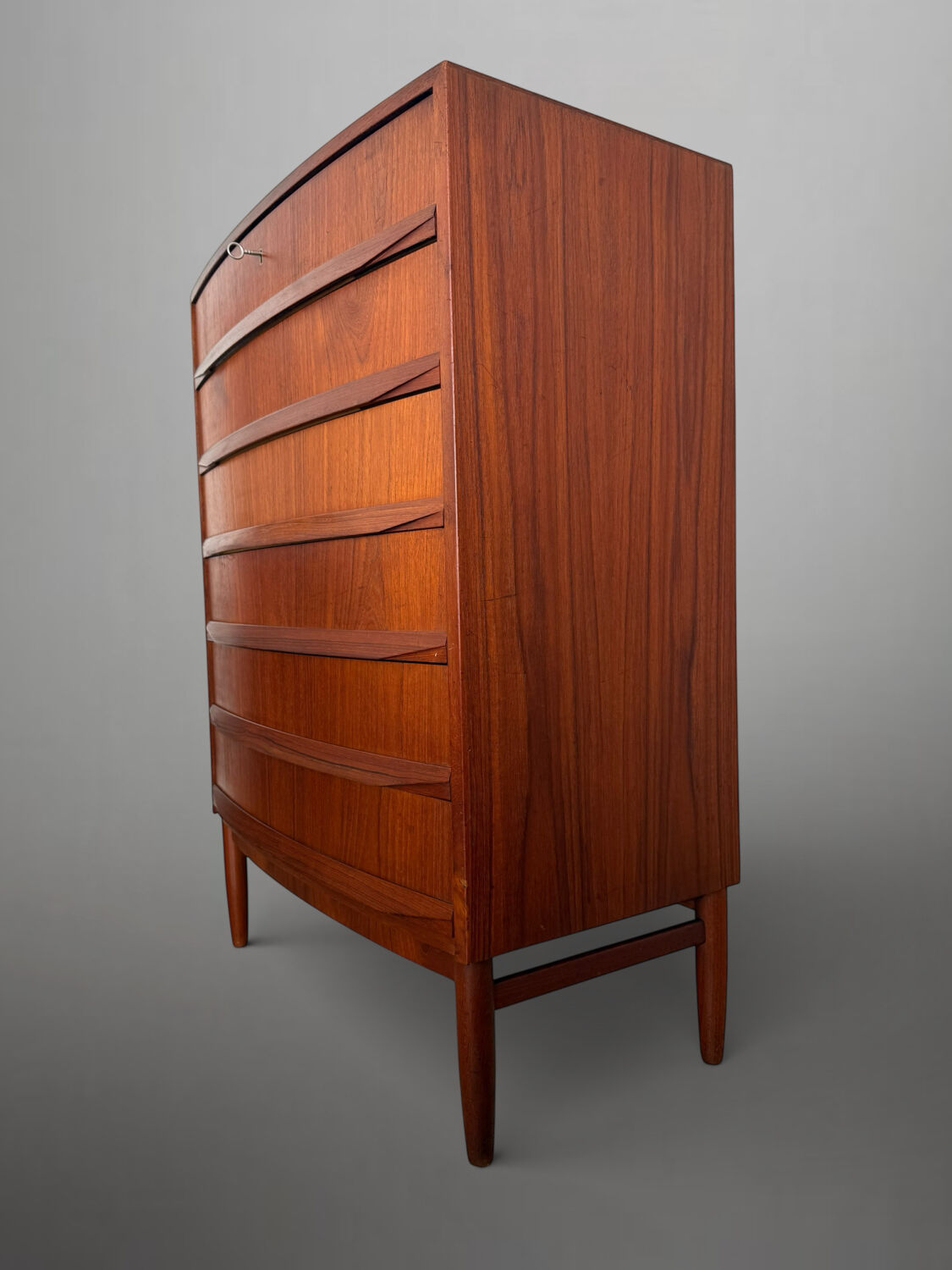 Scandinavian mid-century teak chest of drawers