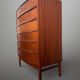 Scandinavian mid-century teak chest of drawers