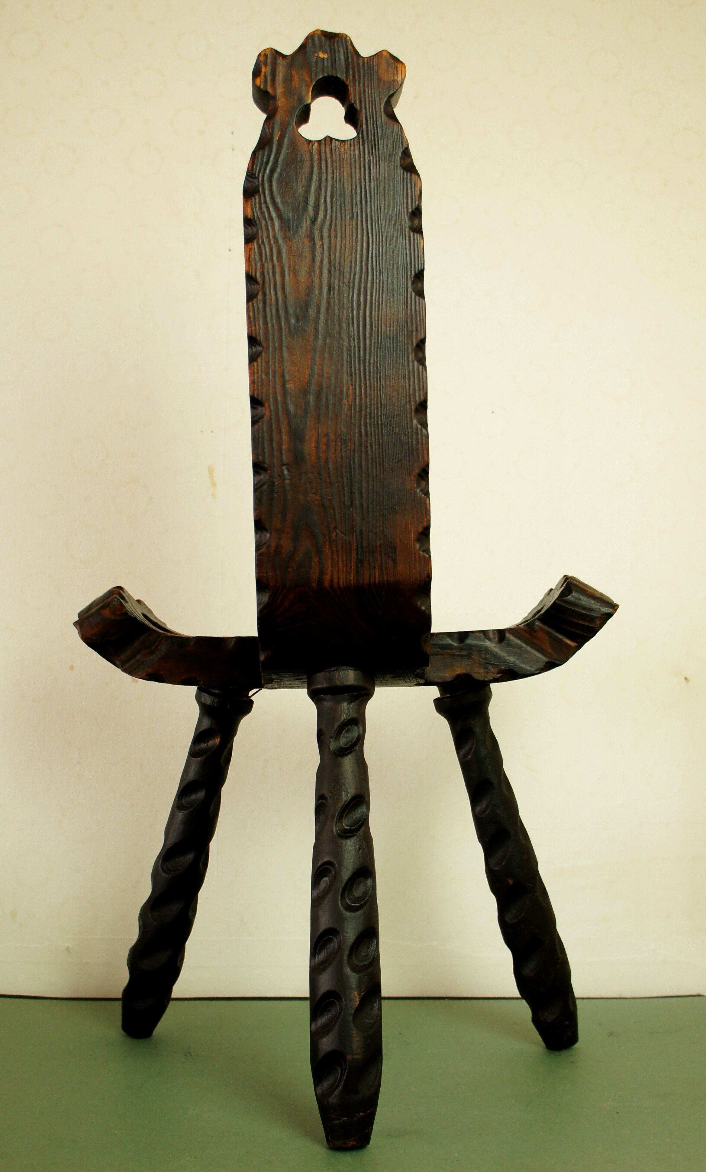 Brutalist tripod chair