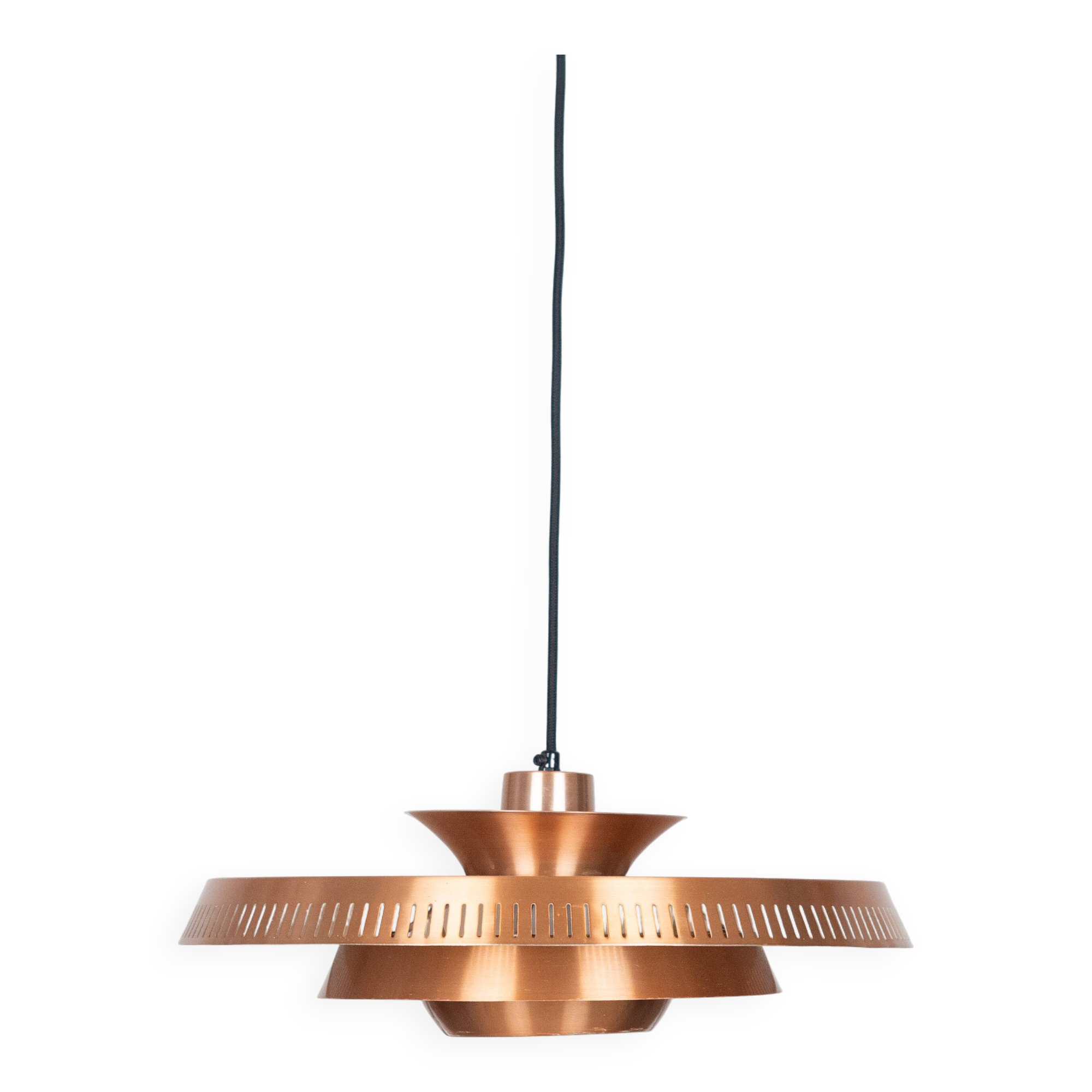 Danish vintage copper lamp from 1960s
