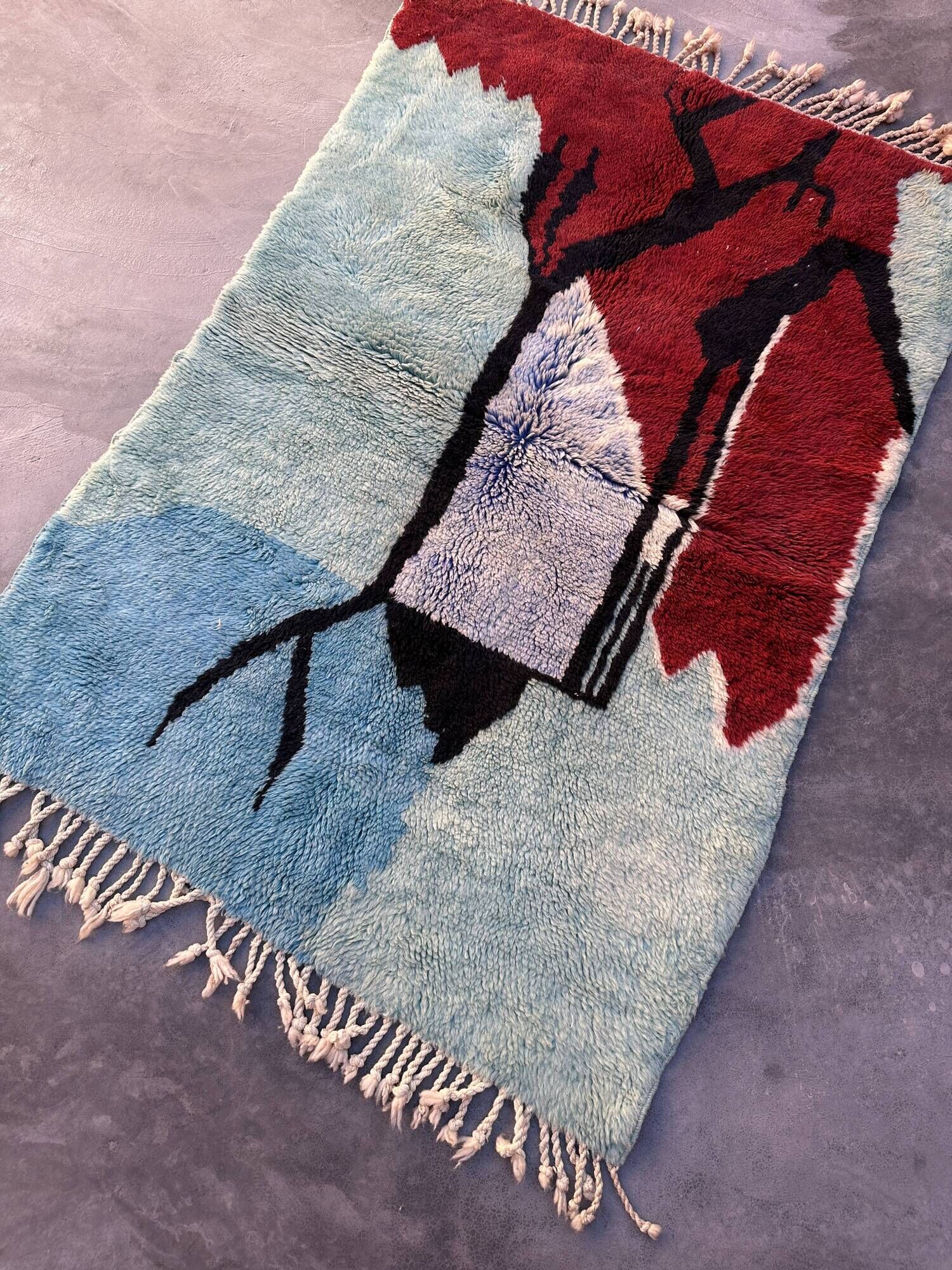 Tapis Marocain  Beni M'Rirt  coloré - 177 x 120 cm