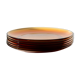 6 amber glass plates