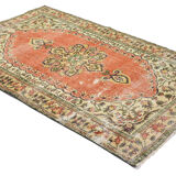 Anatolian handmade vintage rug 242 cm x 150 cm