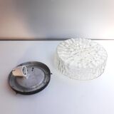 Old ceiling light / wall light - molded glass - 1970