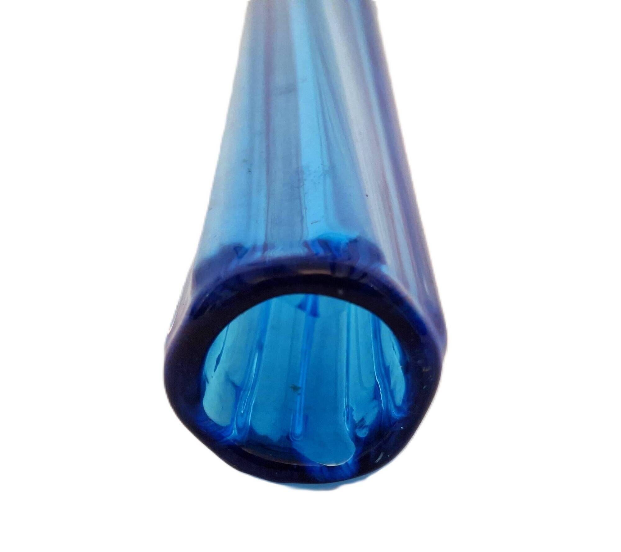Vase bleu  soliflore type  Murano mid-century