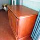 Buffet bar de style Louis Philippe en merisier, 1980s