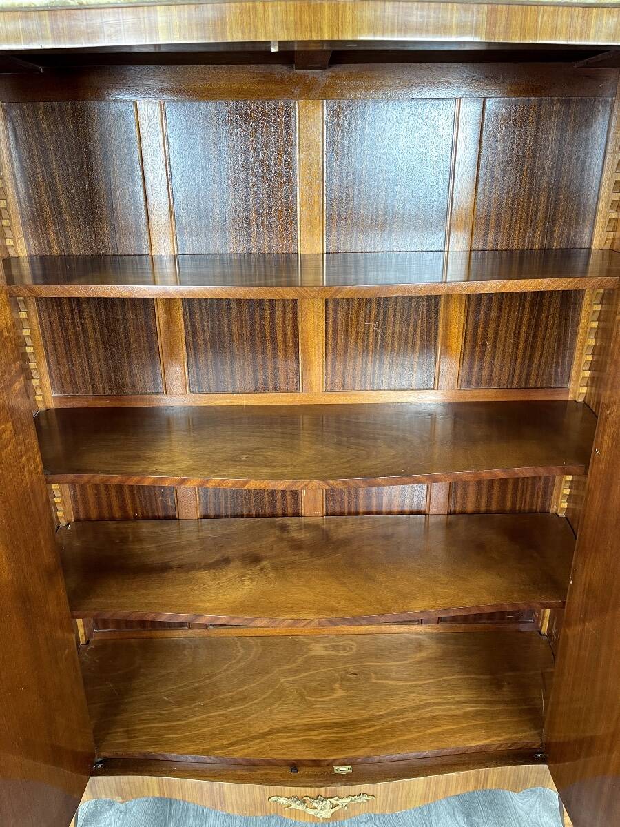 Marquetry wardrobe in Louis XV style, 20th century