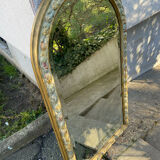 Beveled mirror plaster decoration knots and leaves