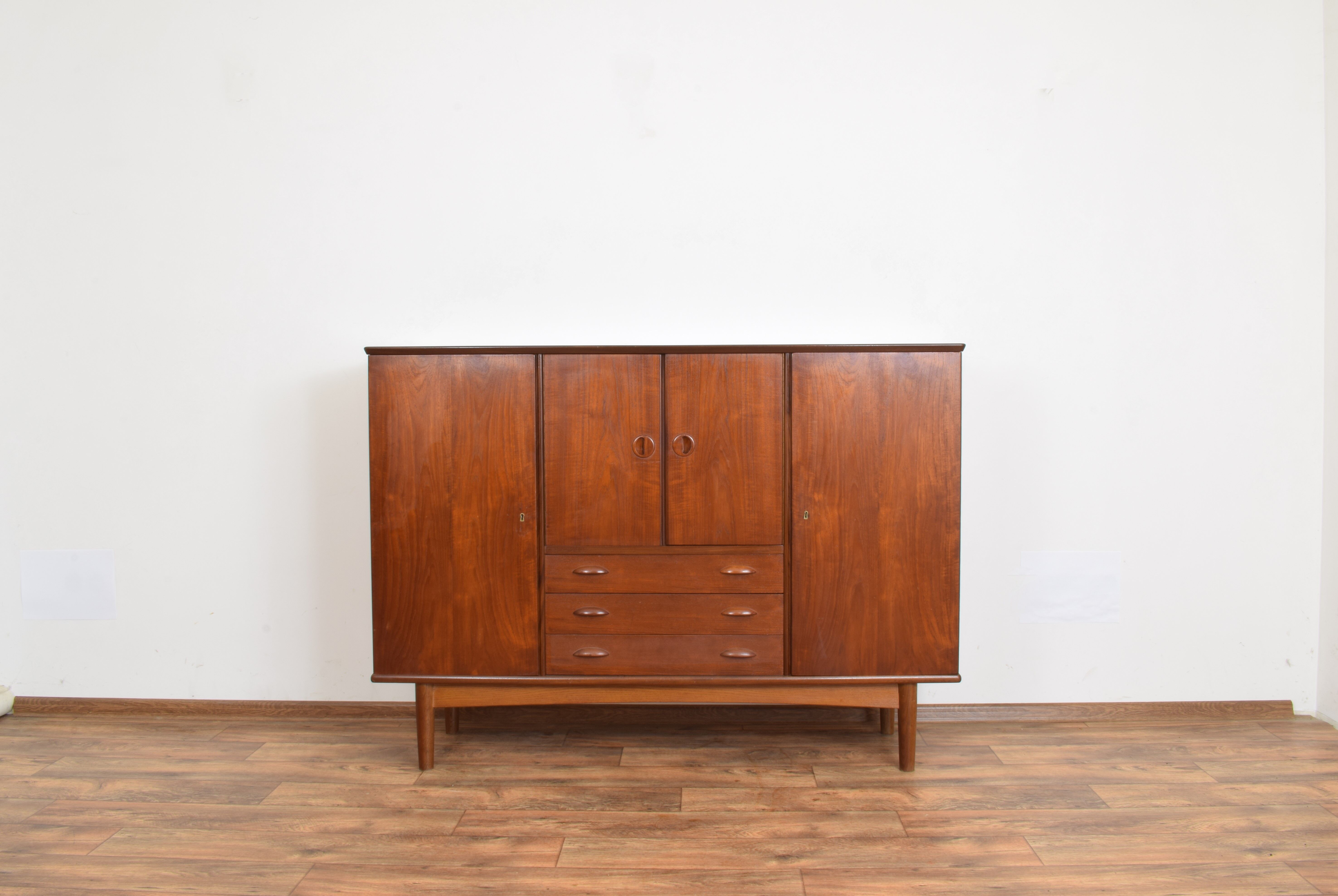 Mid-Century Danish Teak Highboard, 1960s.