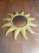 Vintage Yellow Ceramic Sun Mirror D. DINIS #E067