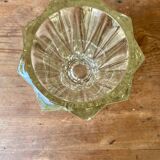 Vase en verre années 50 en forme d'Etoile