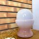 Space Age pink opaline glass table lamp