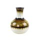 Ceramic vase with drip glaze, German pottery from the 1970s