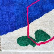 Berber rug woven in natural wool 100cmx200cm
