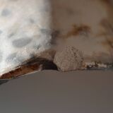 Male torso sculpture by patinated casting, signed to be identified.