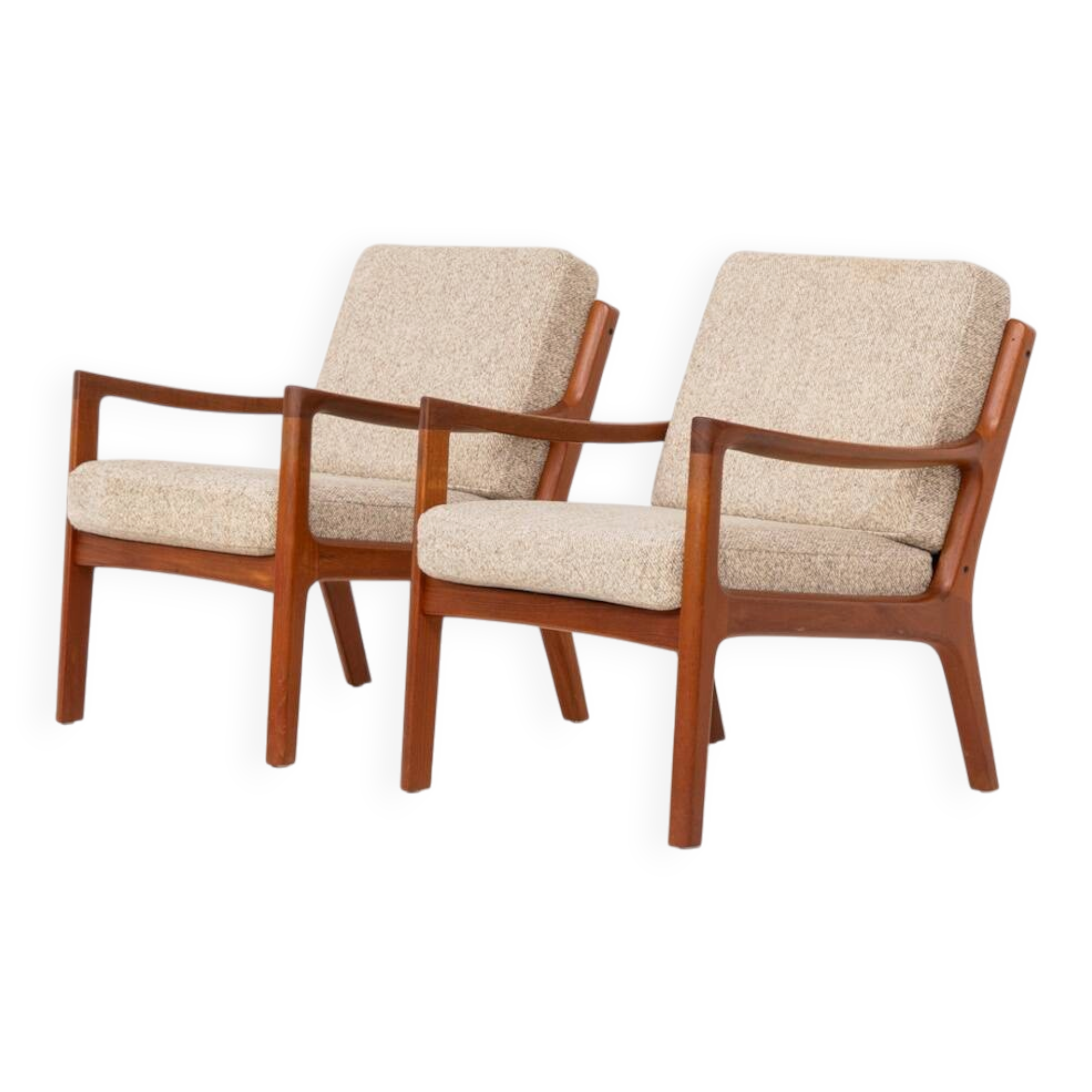 Pair of “Senator” easy chairs by Ole Wanscher for France & Son