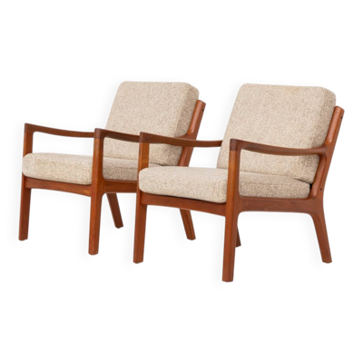Paire de fauteuils ''Senator'' par Ole Wanscher pour France & Son