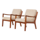 Pair of “Senator” easy chairs by Ole Wanscher for France & Son