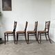 Set of 4 Fischel caned bistro chairs