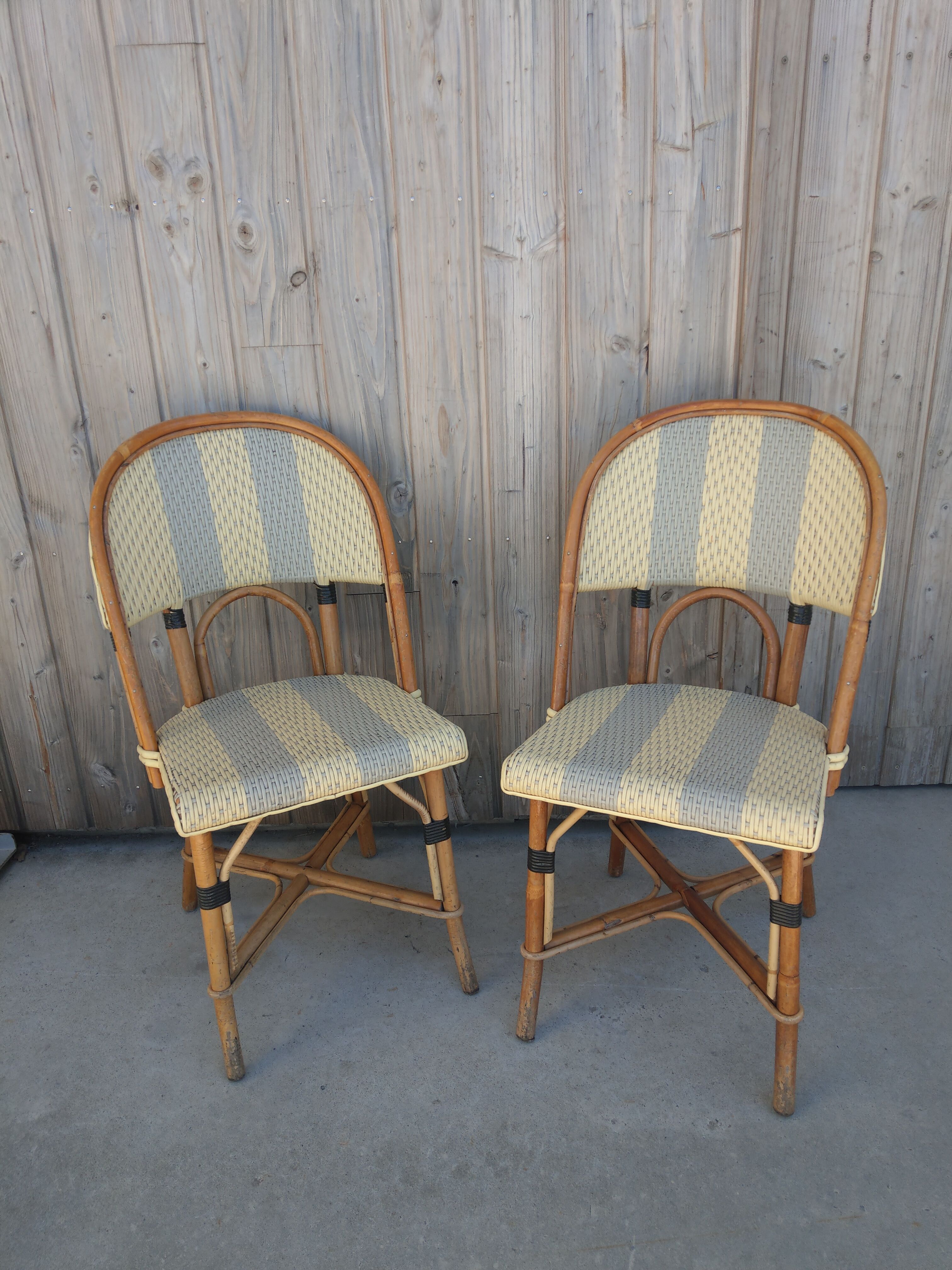 Paire de chaises de bistrot Maison Gatti Paris