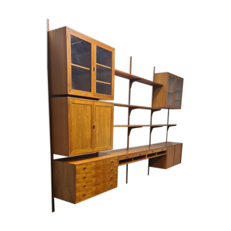 Vintage teak wall unit by HG mobel Denmark