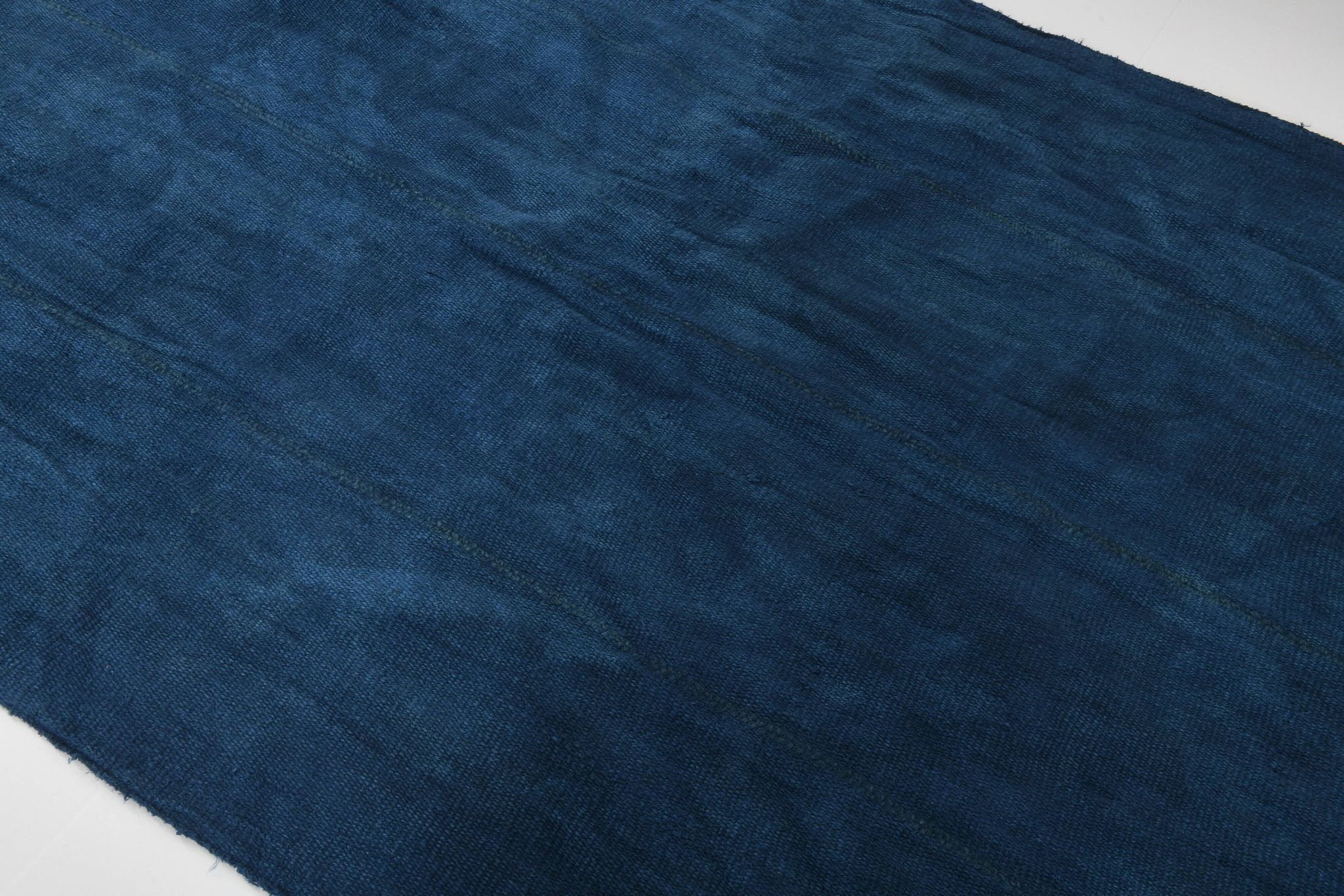 Shades Of Blue Vintage Kilim Rug, 144x207Cm