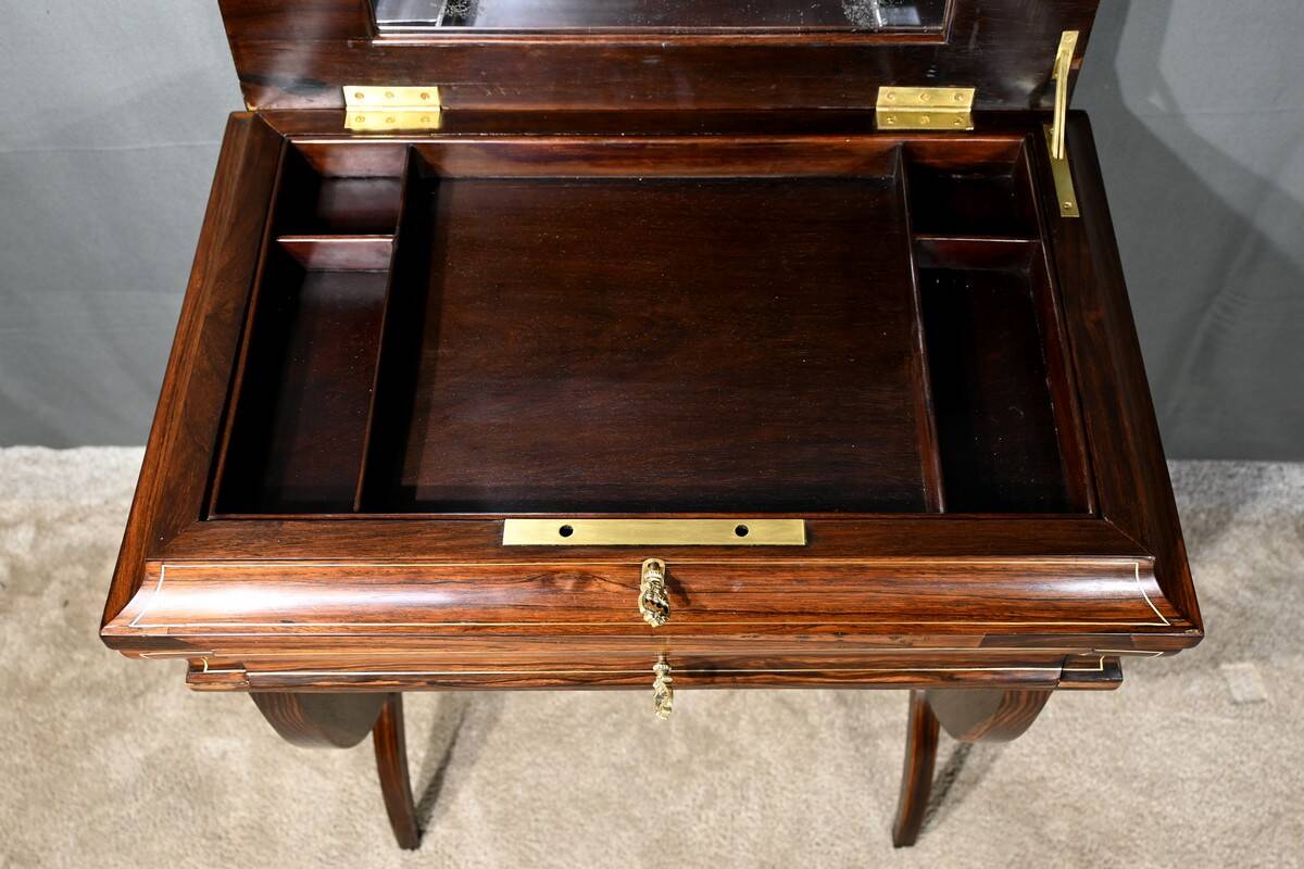 Rosewood work table, Napoleon III style, Maison Roll, Fg. St Antoin