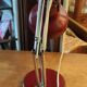 Vintage articulated table lamp red metal