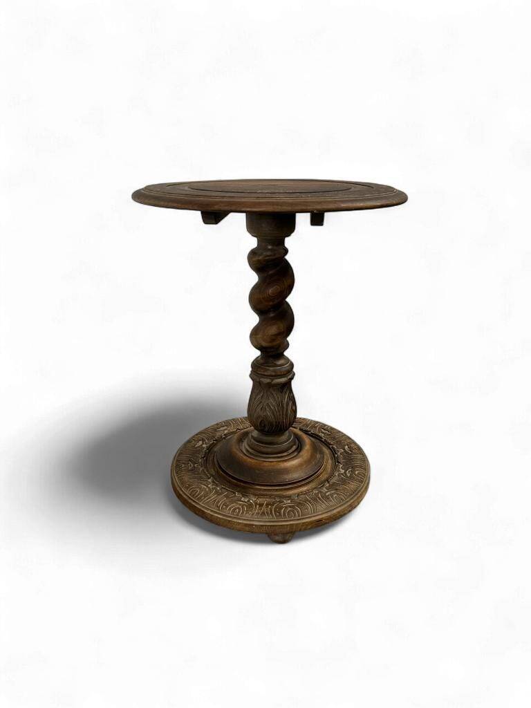 Vintage wooden side table / plant table / table base