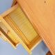 Vintage sled leg pine executive desk from the 60s-70s