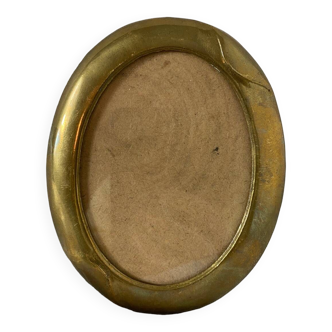 Old brass photo frame